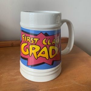 Retro First Class Grad Mug